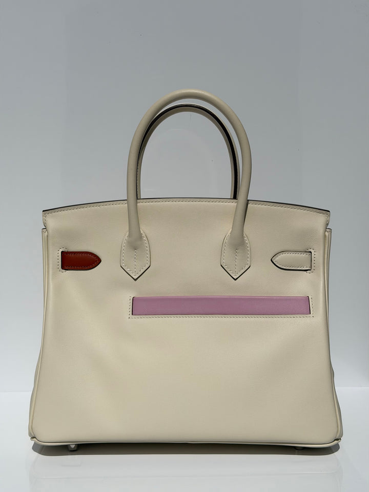 Hermès Birkin 30 Colormatic Swift Nata Palladium Hardware
