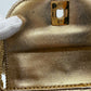 Chanel RARE 1998 Gold Silk Woven Small Kelly