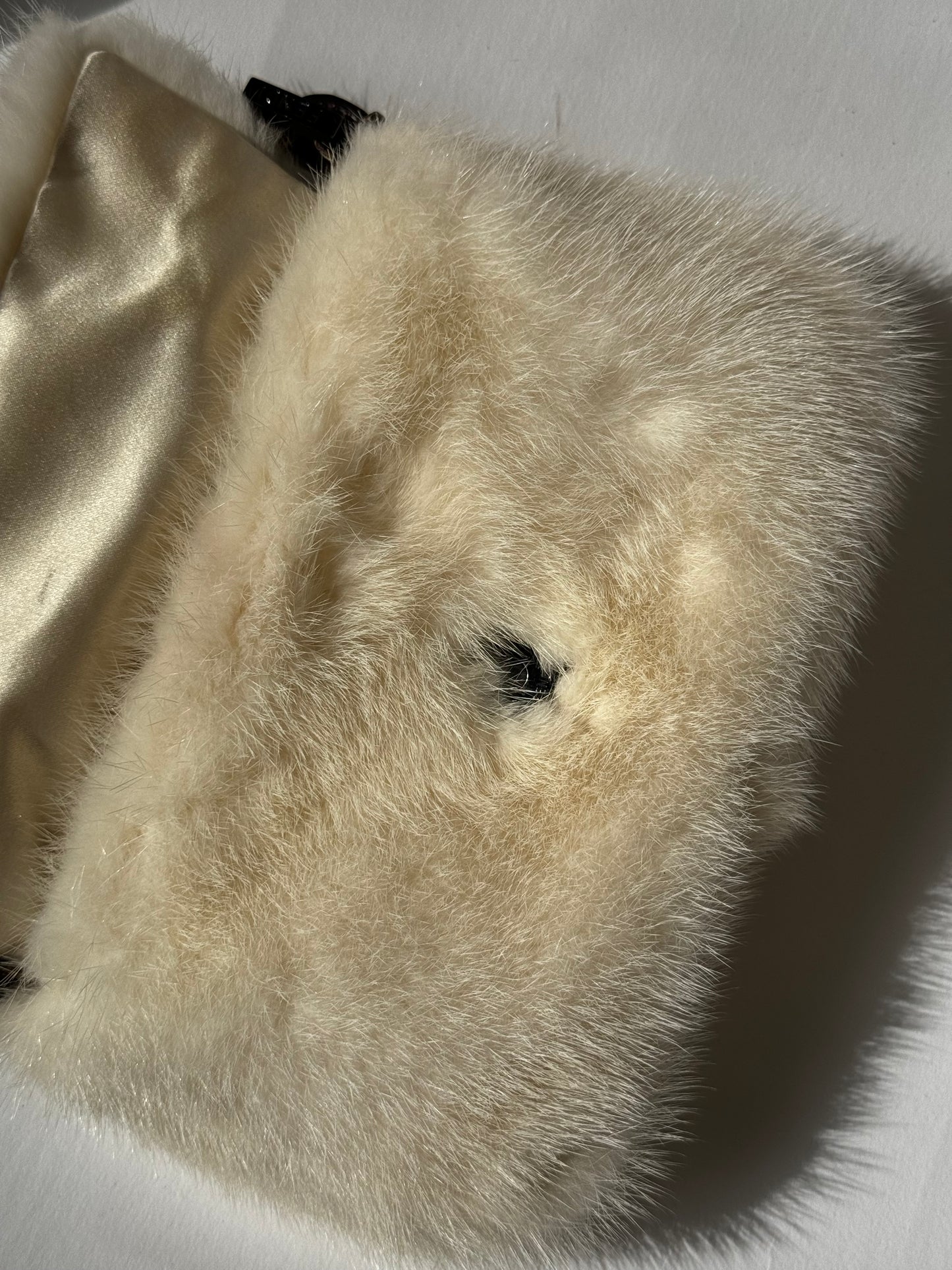 Fendi Mini Mink Fur Embellished Baguette