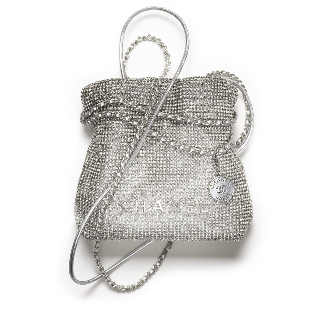 Chanel Crystal Embellished Metallic Mini 22