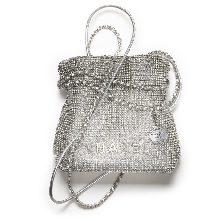 Chanel Crystal Embellished Metallic Mini 22