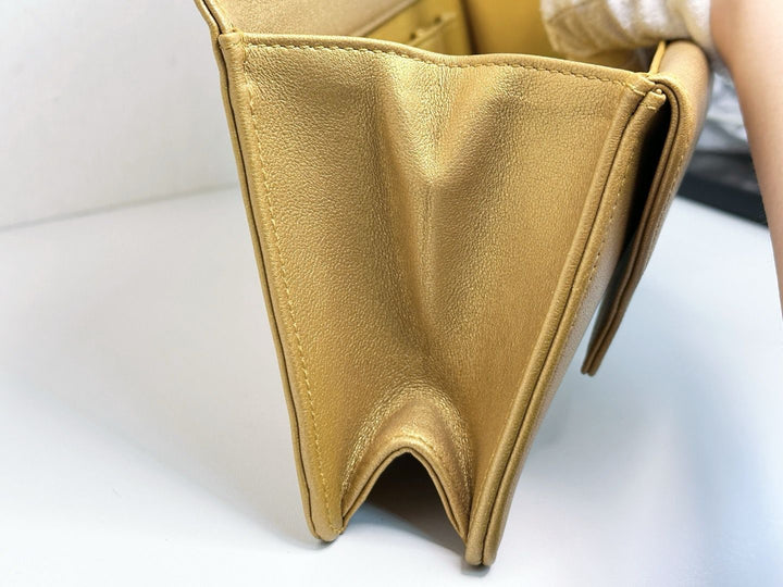 Chanel 19A Gold Egyptian CC Clutch
