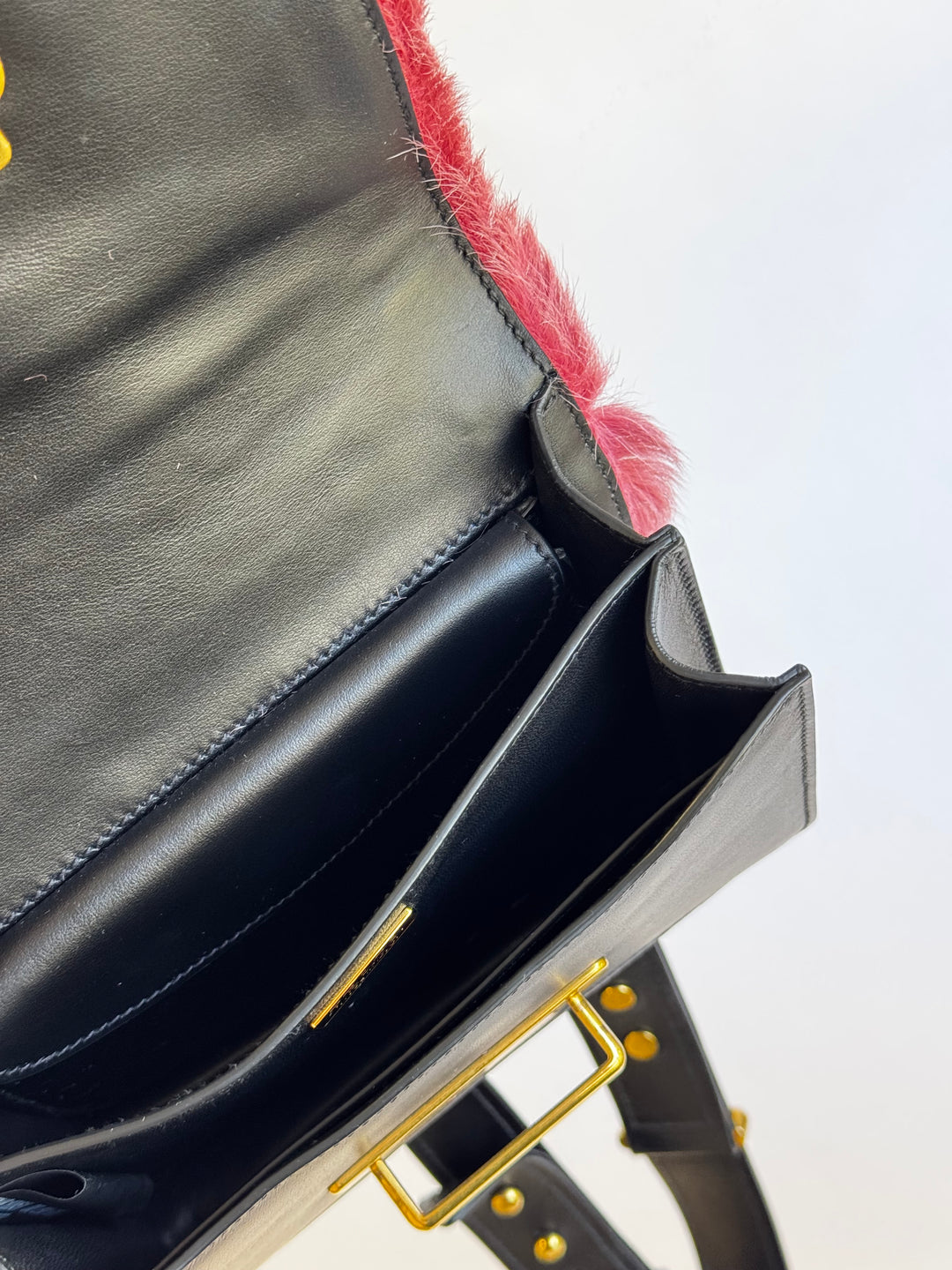 Prada Calf Hair Pink Cahier Crossbody Bag