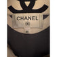 Chanel 2021 Black & White Silk Wave Shirt & Pants Set