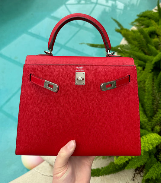 Hermes 2018 Rouge Casaque Epsom Kelly 25