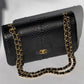 Chanel Jumbo Black Python Double Flap