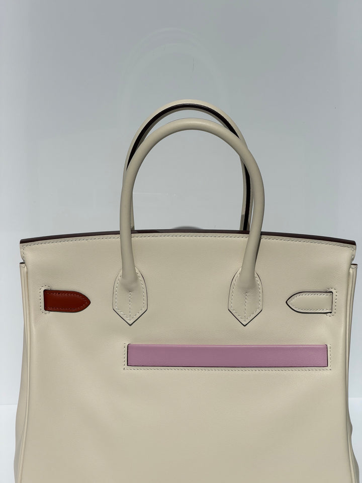 Hermès Birkin 30 Colormatic Swift Nata Palladium Hardware