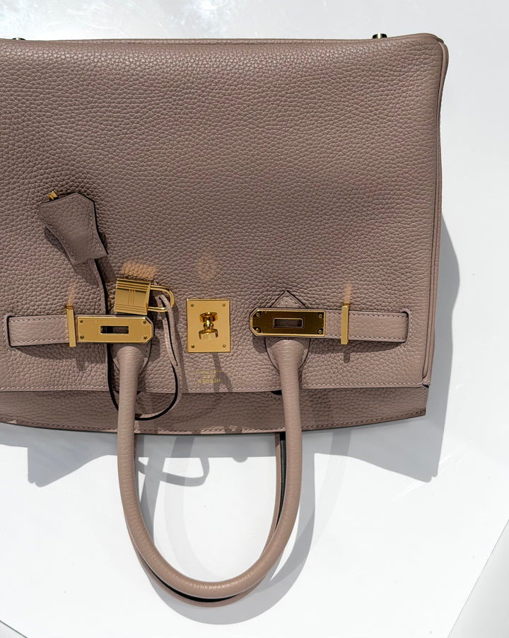 Hermès Birkin 30 Glycine Togo Gold Hardware 2015