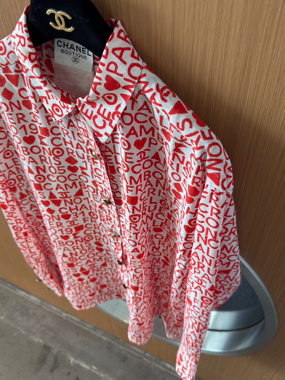 Chanel Vintage Silk Button Down
