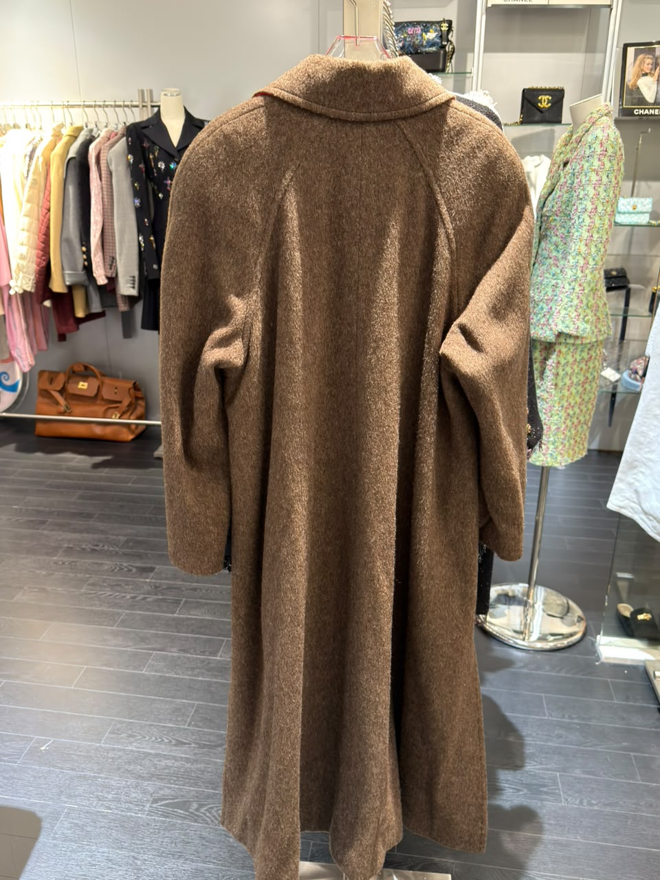 Chanel CC Military Brown Wool Runway Coat 1992