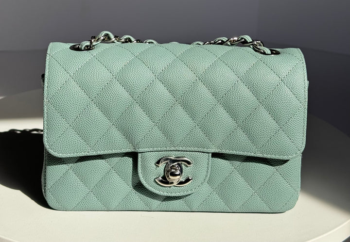 Chanel 18C Blue Caviar Mini Flap