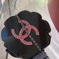 Chanel 2018 Runway Pink Strass & Resin Camelia Minaudiere
