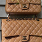 Chanel 18S Dark Beige Caviar Mini Flap Bag