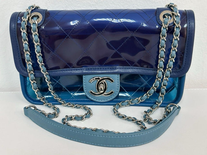 Chanel Coco Splash Blue Mini PVC Flap Bag