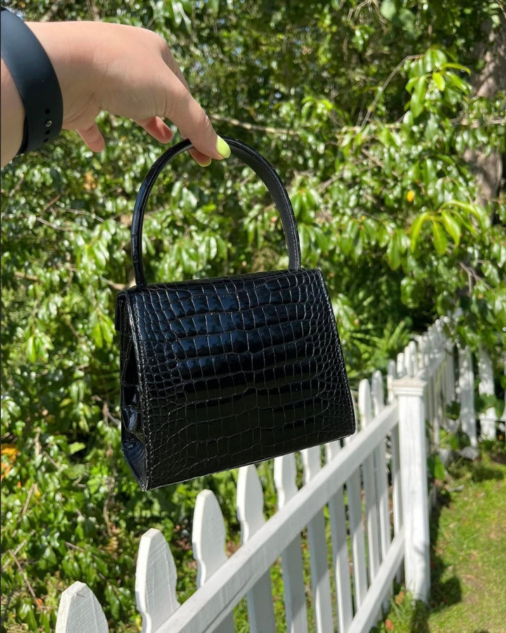 Chanel Vintage Mini Crocodile Kelly Flap Bag