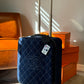 Chanel 20C Blue Quilted Denim & Leather Trolly