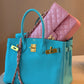 Hermes 2015 Bleu Atoll Togo Birkin 30