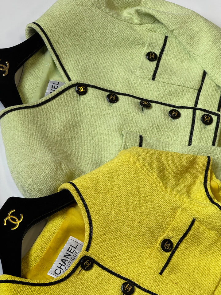 Chanel 95P Green Barbie Cropped Jacket