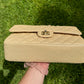 Chanel Beige Iridescent Medium Caviar Classic Flap