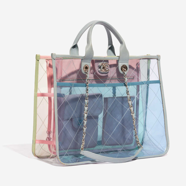 Chanel Coco Splash Lambskin PVC Shopping Tote