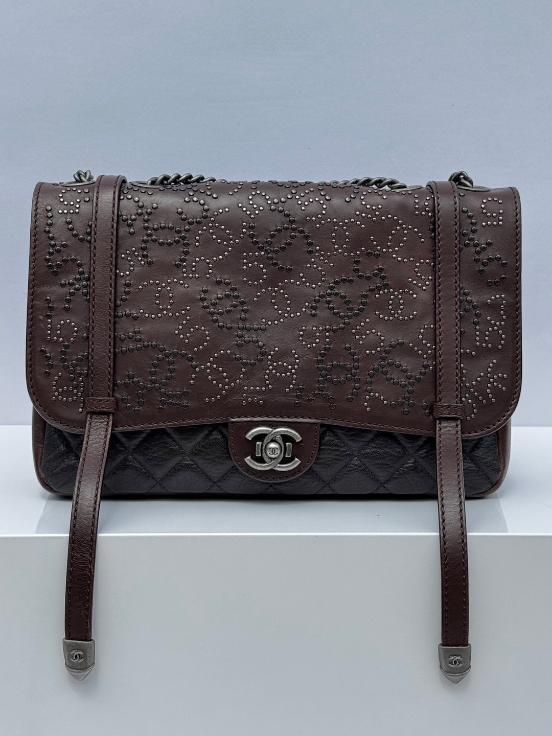 Chanel Jumbo Paris Dallas Texan Satchel Flap Bag