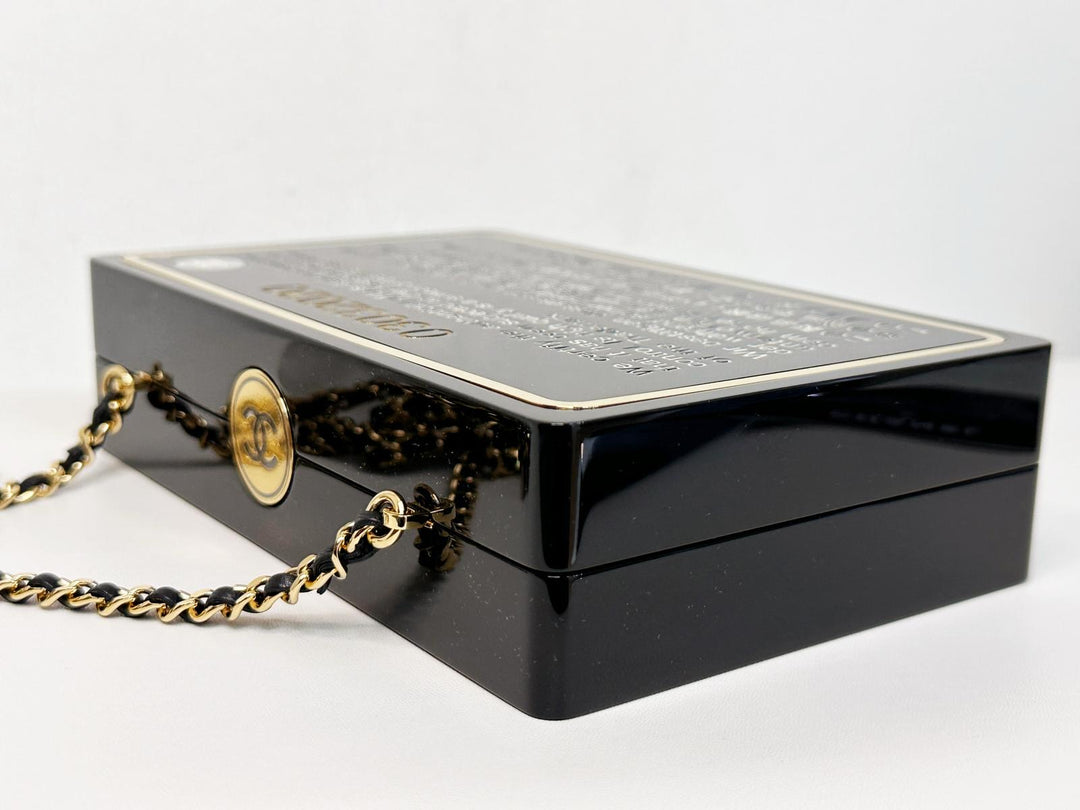 Chanel Limited Edition Black Authenticity Card Minaudière