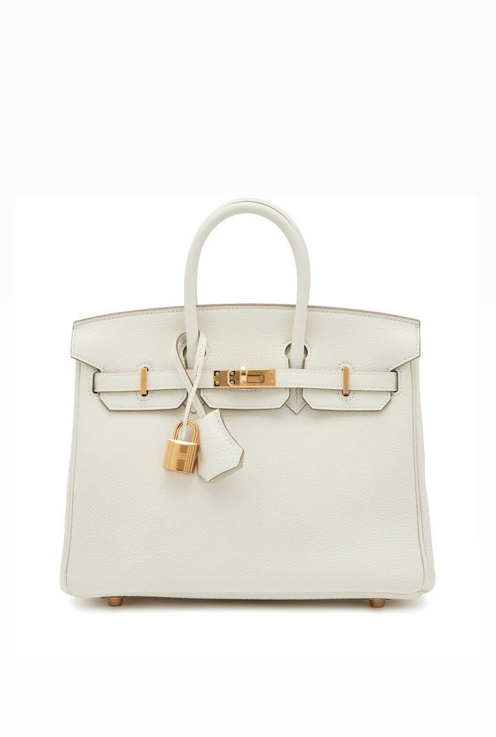 Hermes Mushroom Togo Birkin 25 Gold Hardware