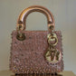 2022 Satin Rose Champagne Micro Beaded Lady Dior