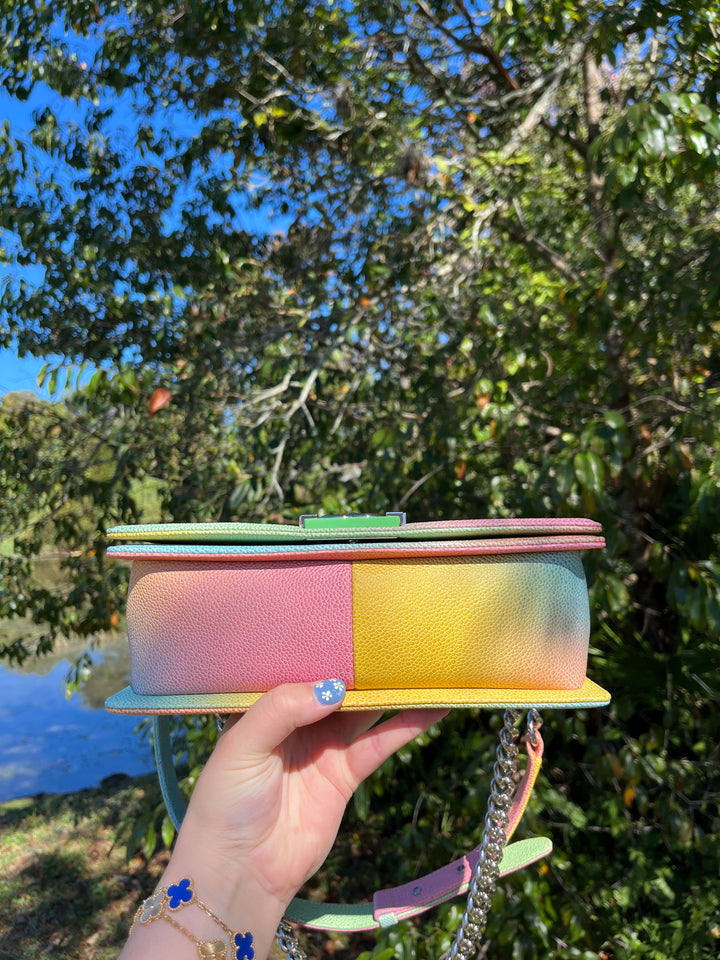 Chanel Rainbow Caviar Medium Boy Bag
