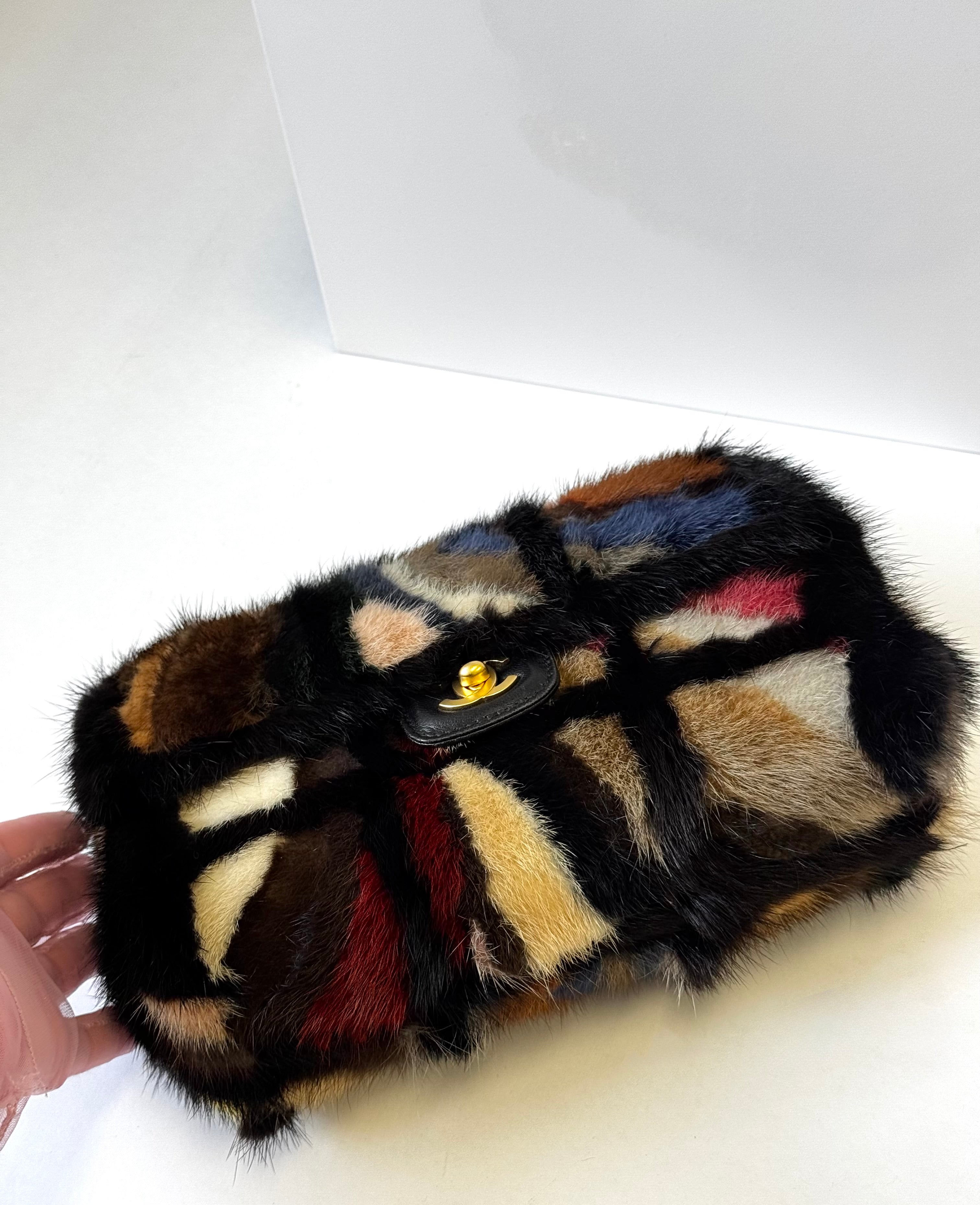 Chanel Multicolor Medium Mink Fur Single Flap Bag – Its A Luv Story