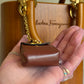 Salvatore Ferragamo Vintage Gancini Wooden Bucket Bag + Coin Pouch