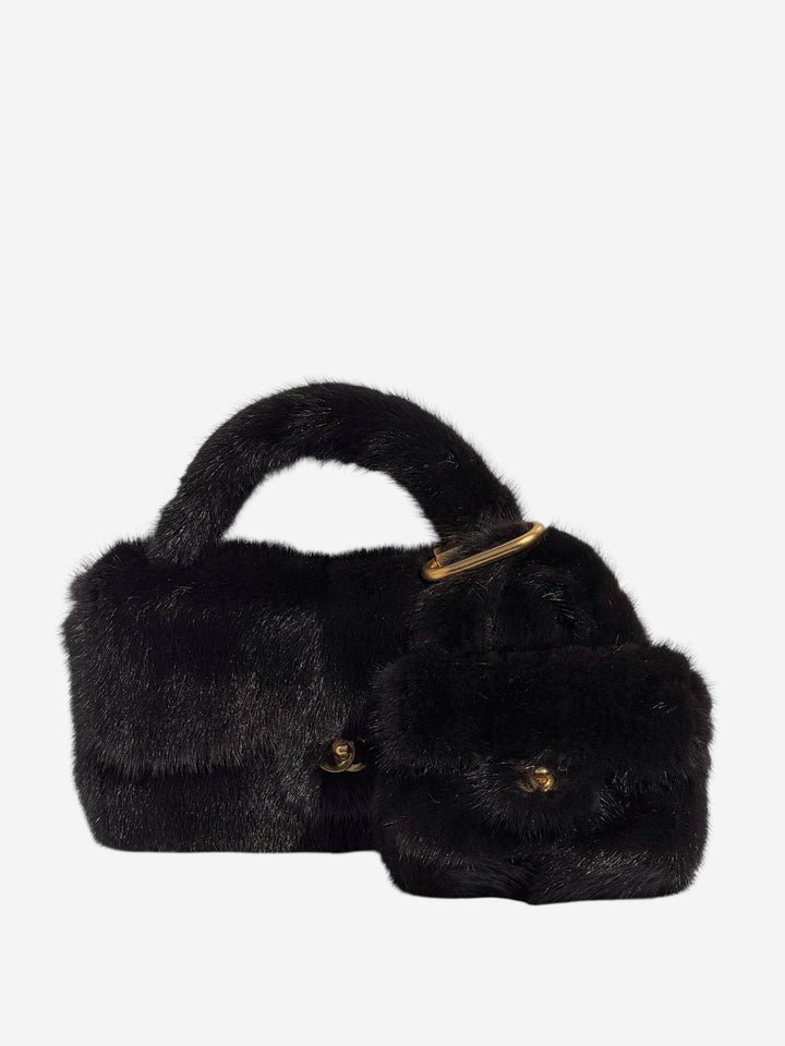 Chanel Vintage RARE Mink Kelly Parent & Child Set