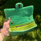 RARE 1991 Chanel Green Medium Terry Flap