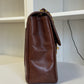 Chanel Brown Vintage Lambskin Vertical Quilt Jumbo Flap