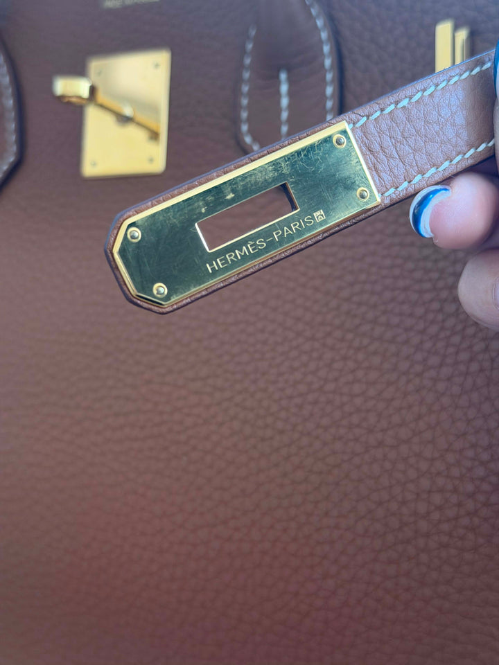 Hermès Birkin 35 Gold Gold Hardware 2015