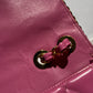 Chanel 1995 Jumbo Barbie Pink Chain Around Flap Bag