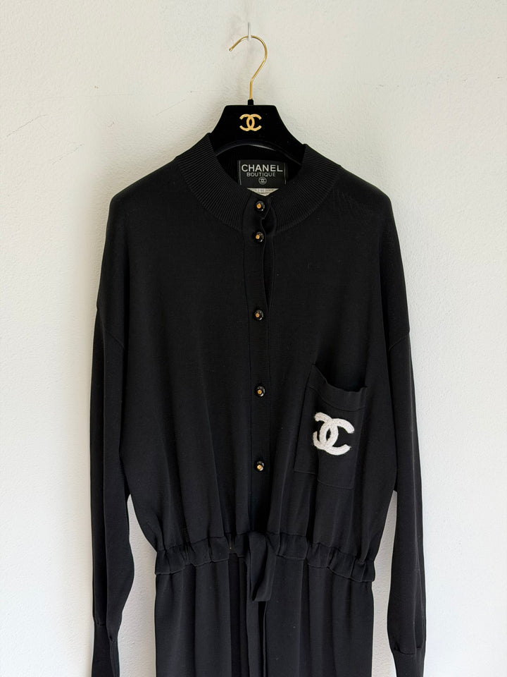 Chanel 1993 Black Vintage Jumpsuit