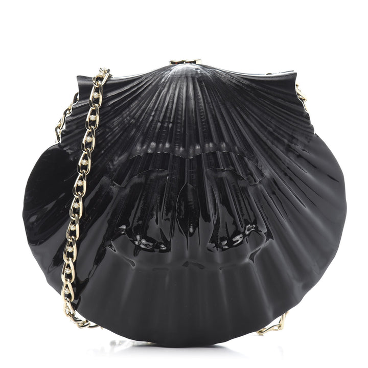 Chanel 19S Black Runway Shell Minaudiere