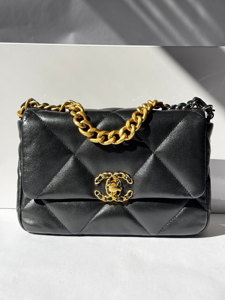 Chanel Small Black 19 Flap Bag