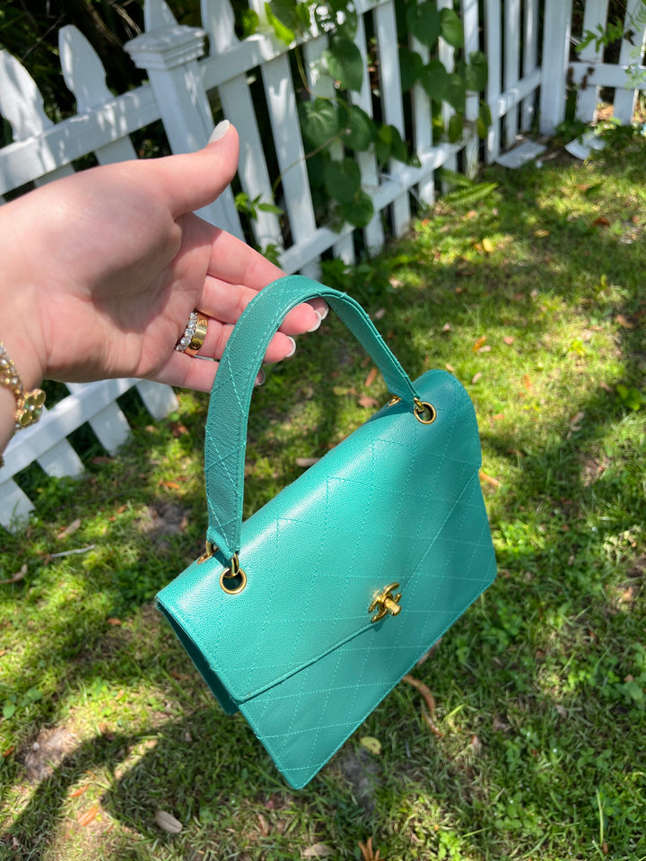 Chanel Vintage Tiffany Caviar Top Handle