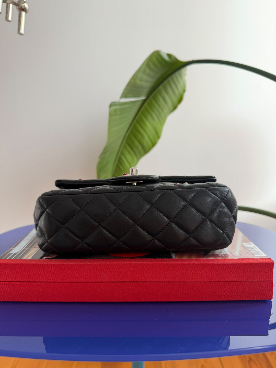 Chanel Mini Ladybug Flap Black Lambskin Silver Hardware 2011