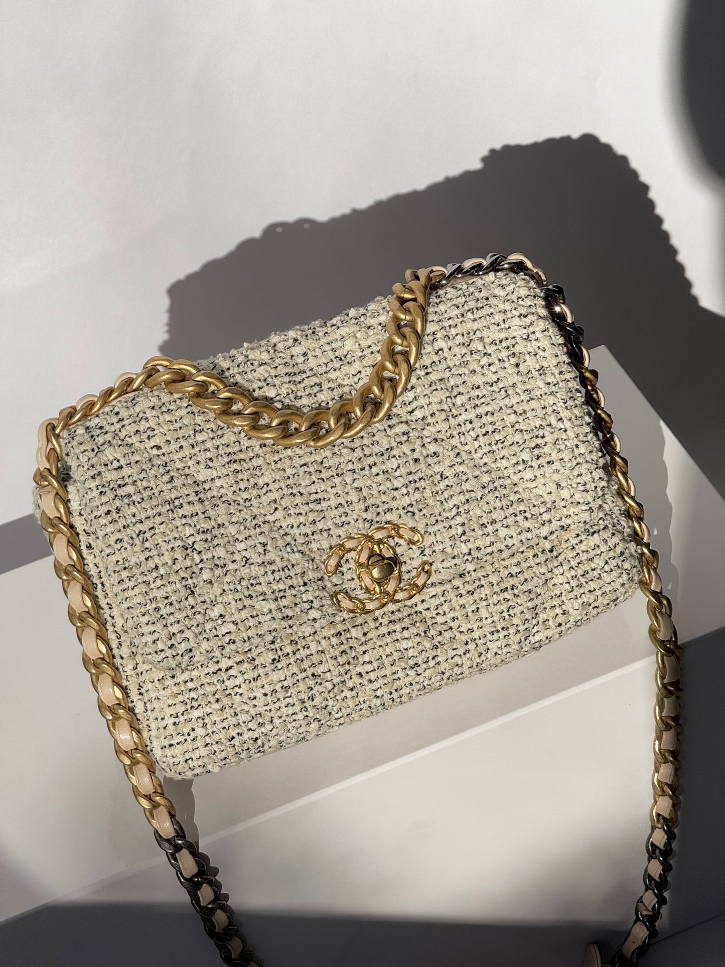 Chanel Small Houndstooth 19 Flap Bag