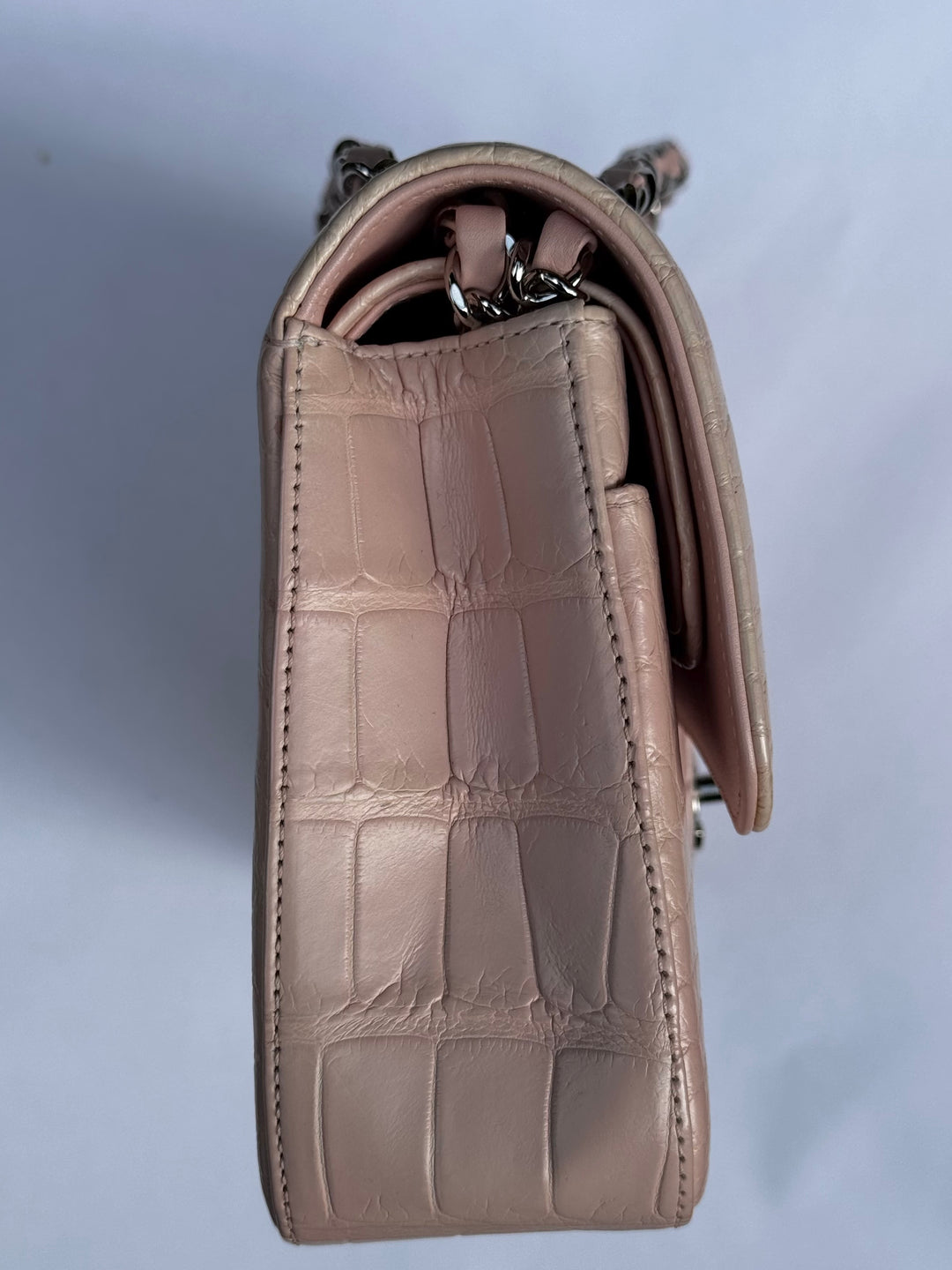Chanel Bubblegum Pink Alligator Medium Classic Flap Bag