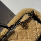 Chanel Shiny Crumpled Sheepskin Shearling CC Mania Waist Bag