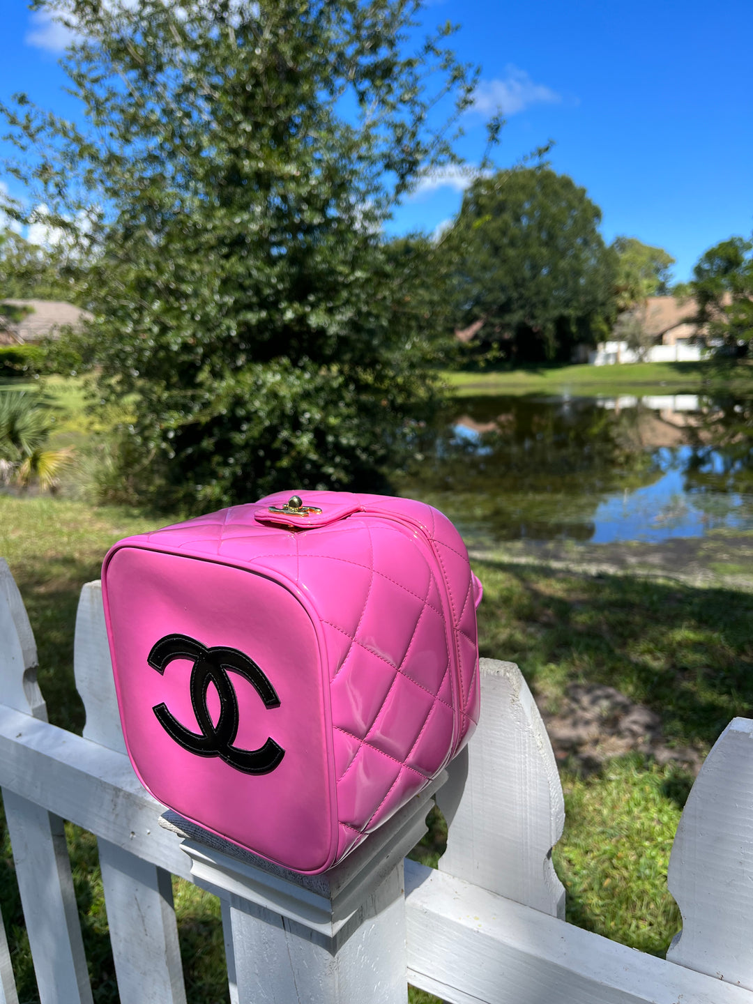 Chanel 1995 Barbie Collection Pink Vanity Case