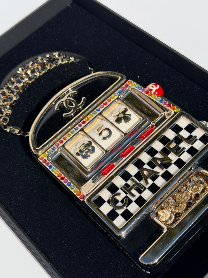 Chanel Slot Machine Casino Minaudière Gold Hardware 23C