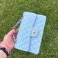 Chanel 23P Light Blue Small Caviar Double Flap