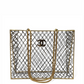 Chanel Spring 1997 Rare Gold Cage Shopping Tote