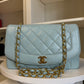 Chanel Baby Blue 24K Medium Lambskin Diana Flap Bag