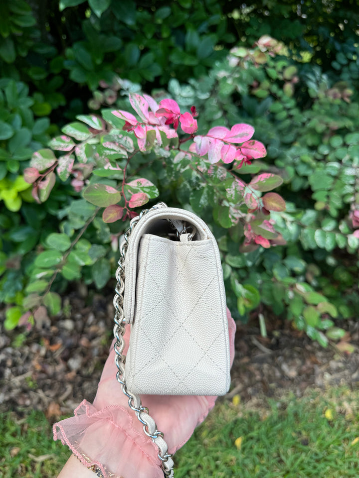 Chanel Craie Caviar Mini Flap Bag